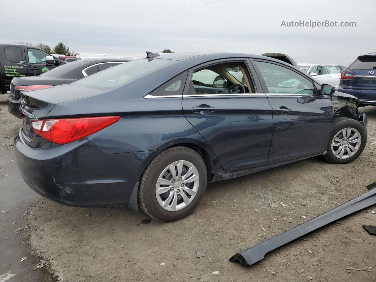 2013 Hyundai Sonata Gls Blue vin: 5NPEB4AC7DH523945