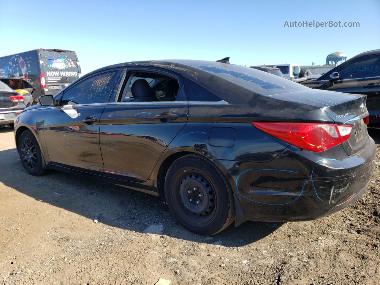 2013 Hyundai Sonata Gls Black vin: 5NPEB4AC7DH570568