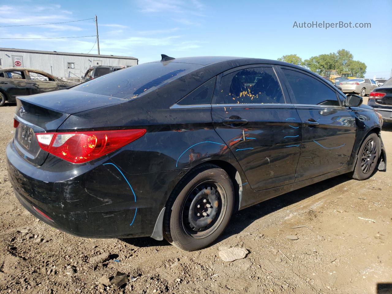 2013 Hyundai Sonata Gls Black vin: 5NPEB4AC7DH570568