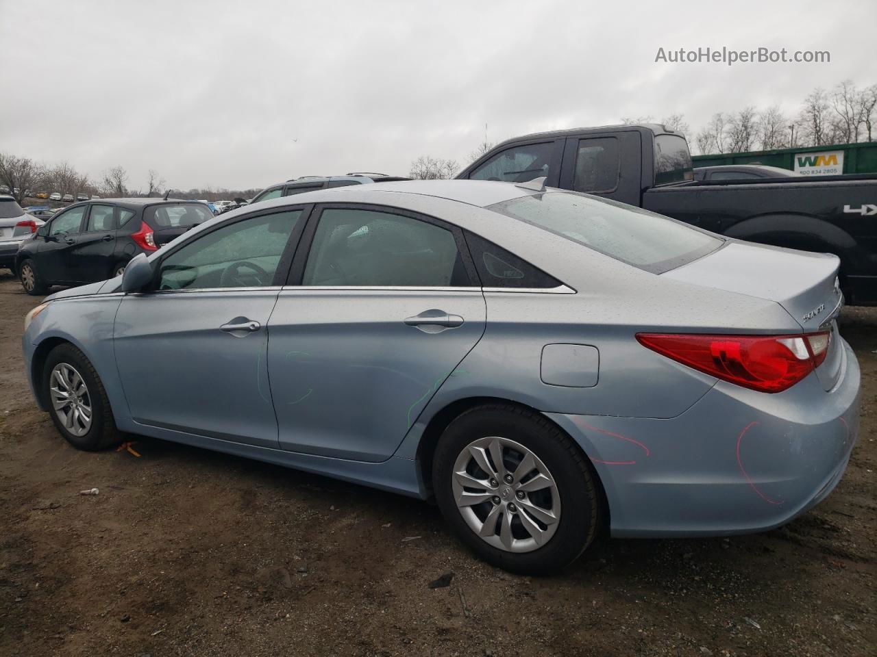 2013 Hyundai Sonata Gls Синий vin: 5NPEB4AC7DH590884