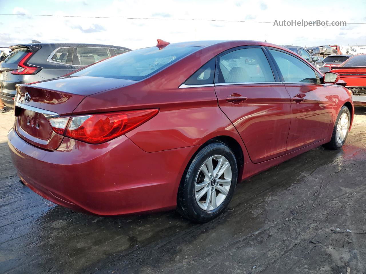 2013 Hyundai Sonata Gls Red vin: 5NPEB4AC7DH749922