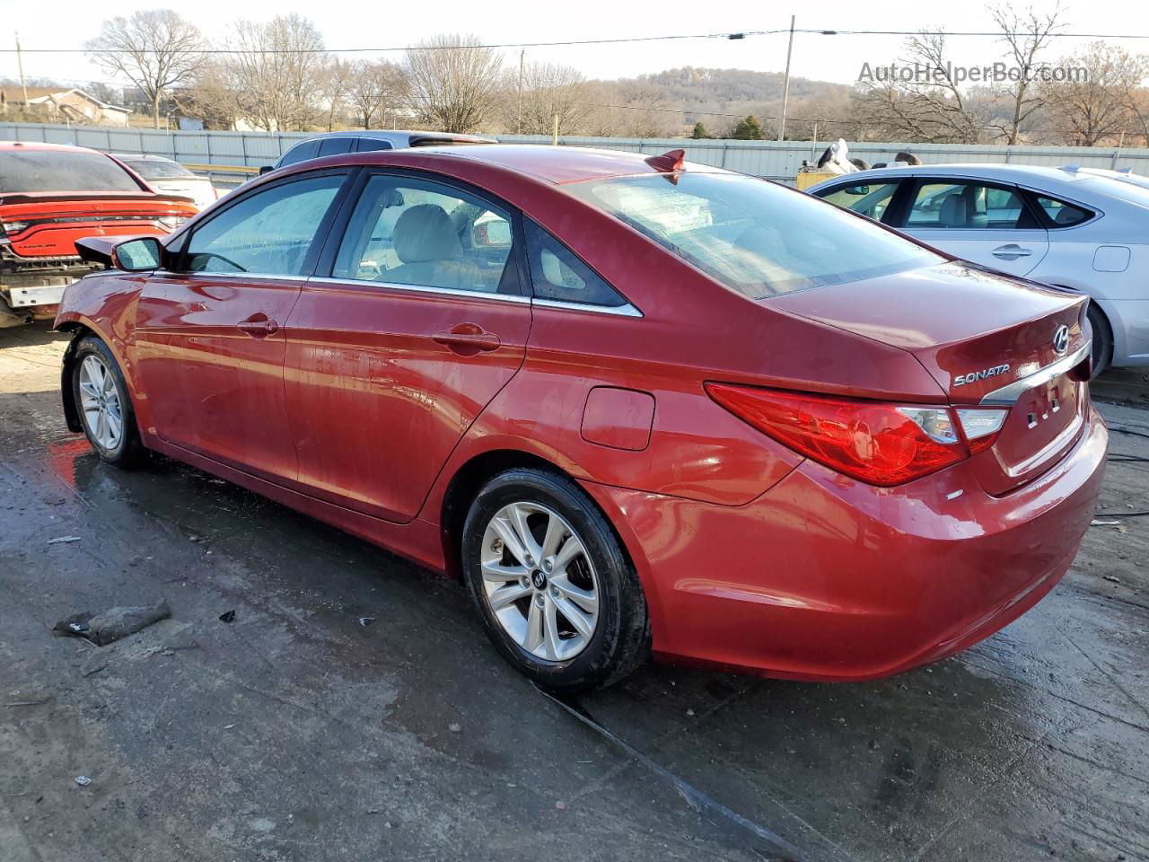 2013 Hyundai Sonata Gls Red vin: 5NPEB4AC7DH749922