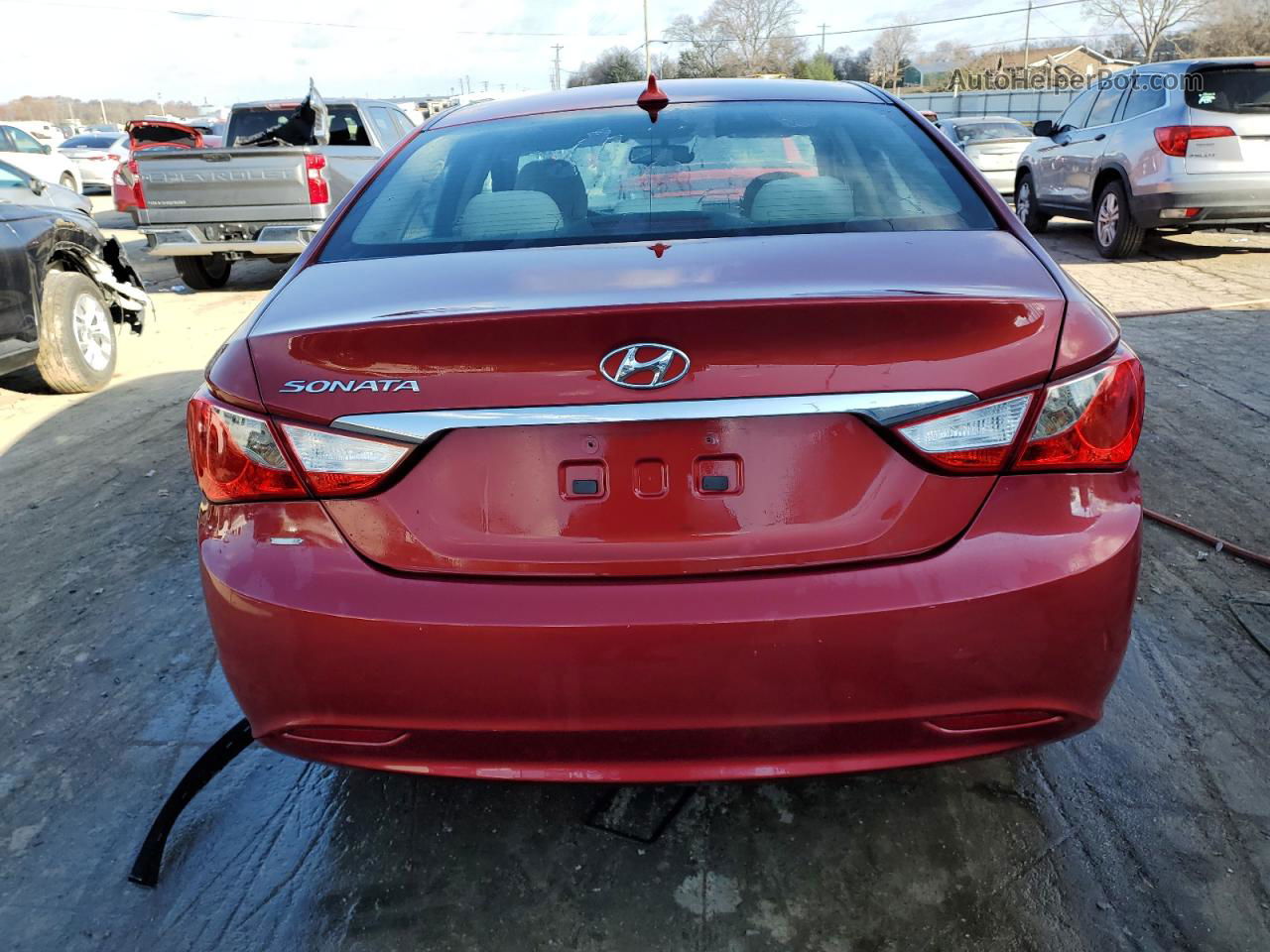 2013 Hyundai Sonata Gls Red vin: 5NPEB4AC7DH749922