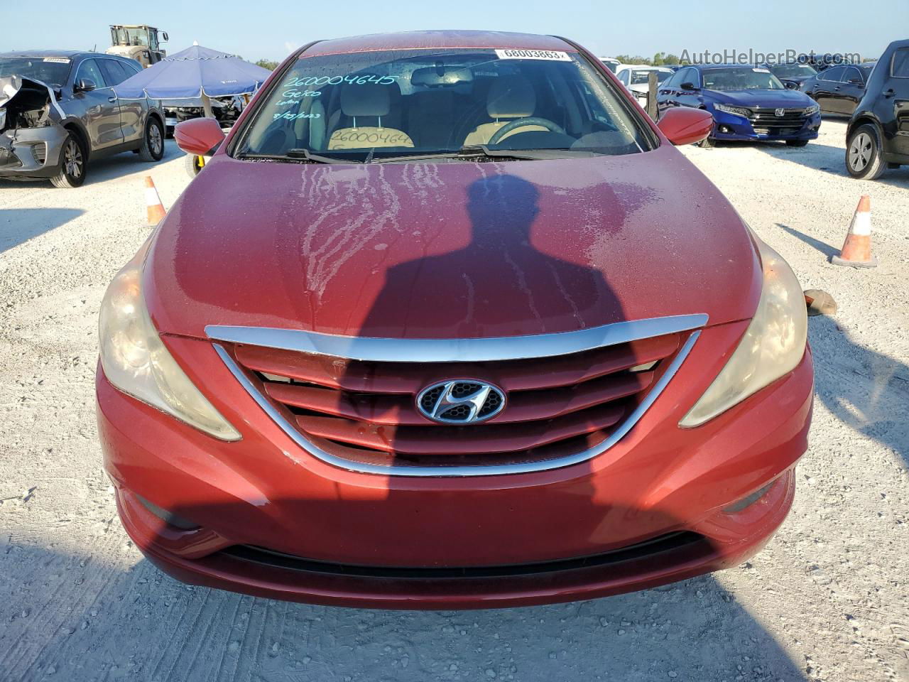 2012 Hyundai Sonata Gls Red vin: 5NPEB4AC8CH435579