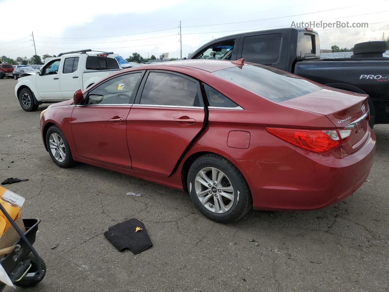 2012 Hyundai Sonata Gls Red vin: 5NPEB4AC8CH459638