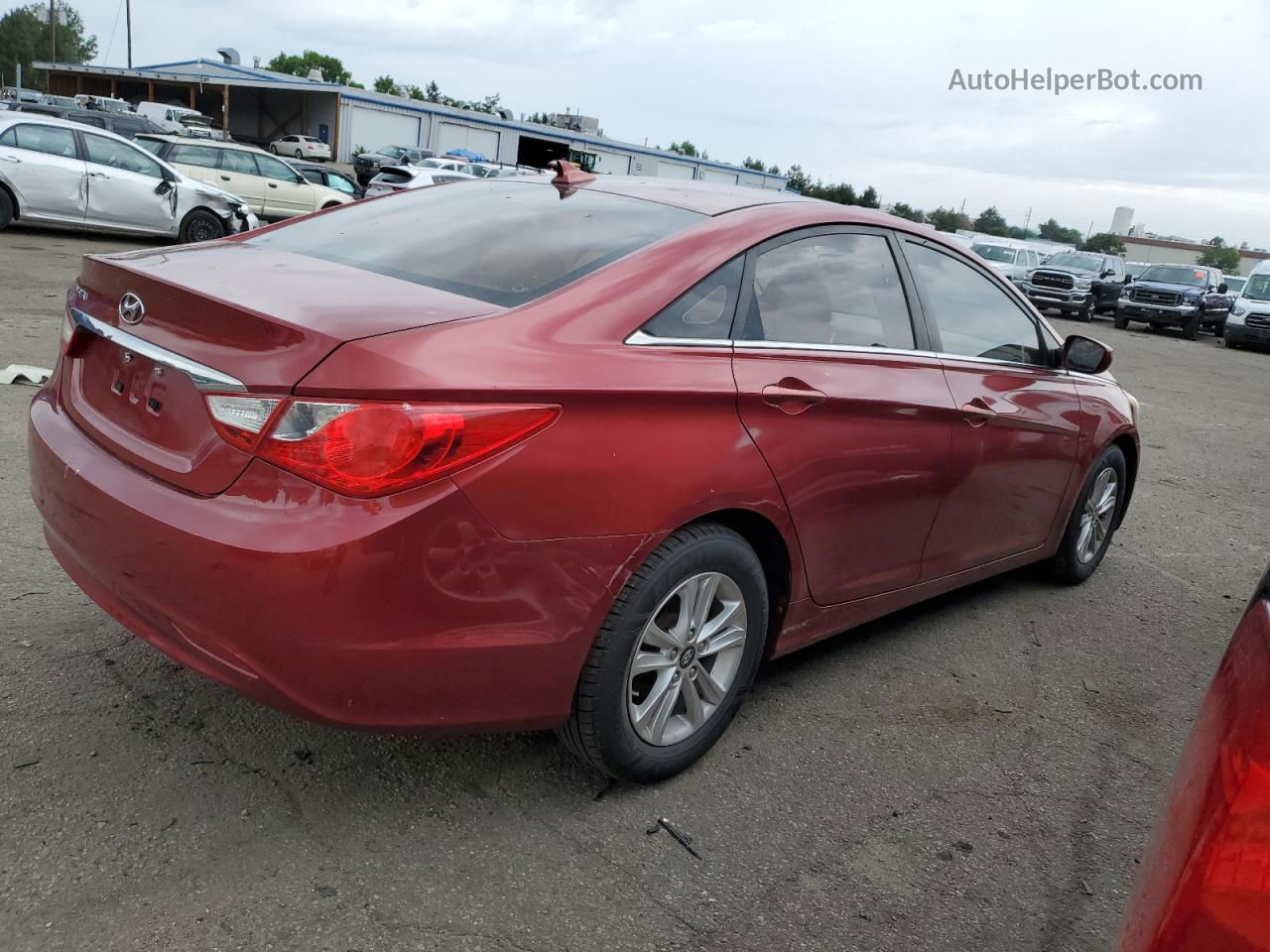 2012 Hyundai Sonata Gls Red vin: 5NPEB4AC8CH459638