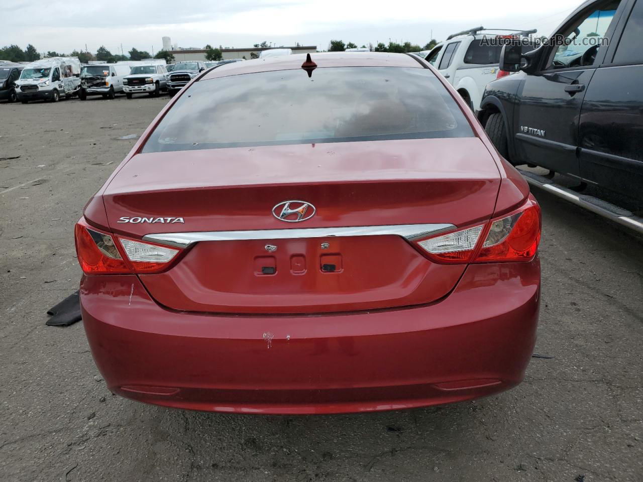 2012 Hyundai Sonata Gls Red vin: 5NPEB4AC8CH459638