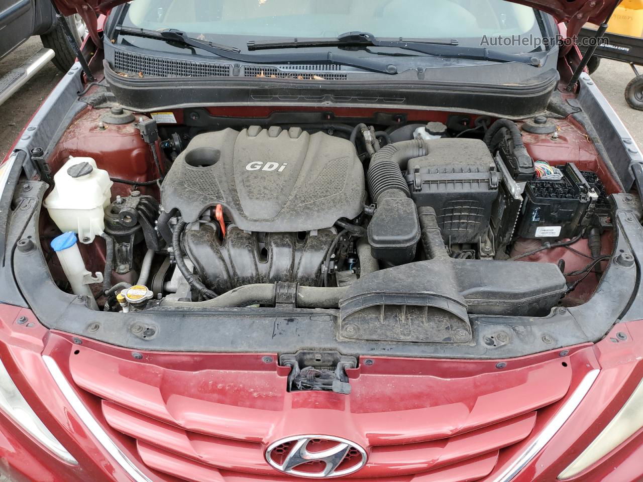 2012 Hyundai Sonata Gls Red vin: 5NPEB4AC8CH459638