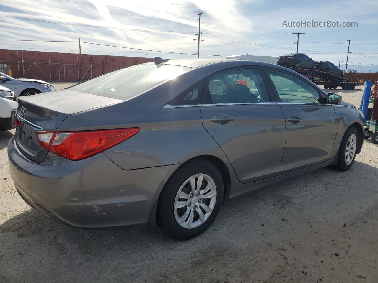 2012 Hyundai Sonata Gls Серый vin: 5NPEB4AC8CH502357