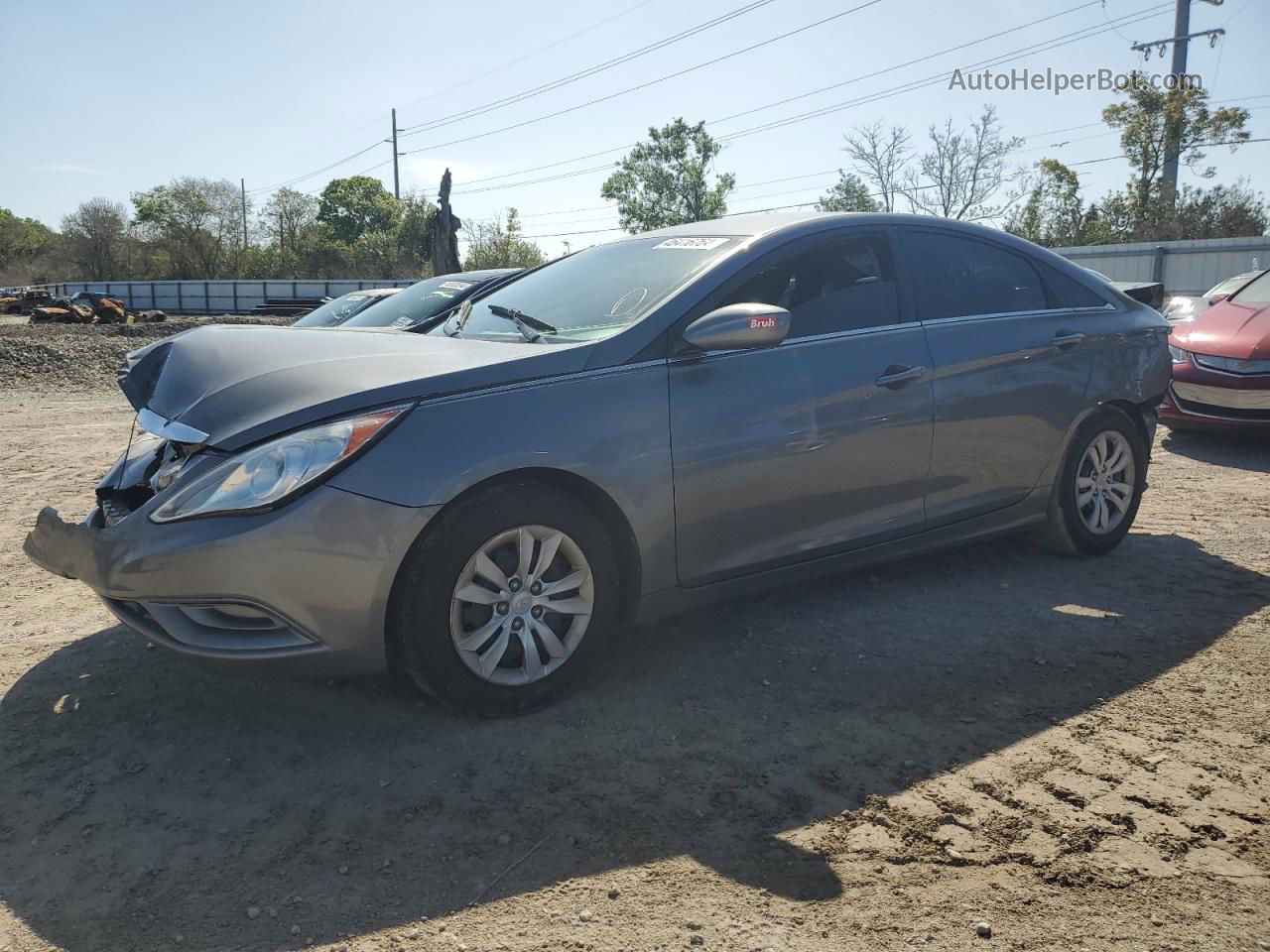 2013 Hyundai Sonata Gls Серый vin: 5NPEB4AC8DH606056