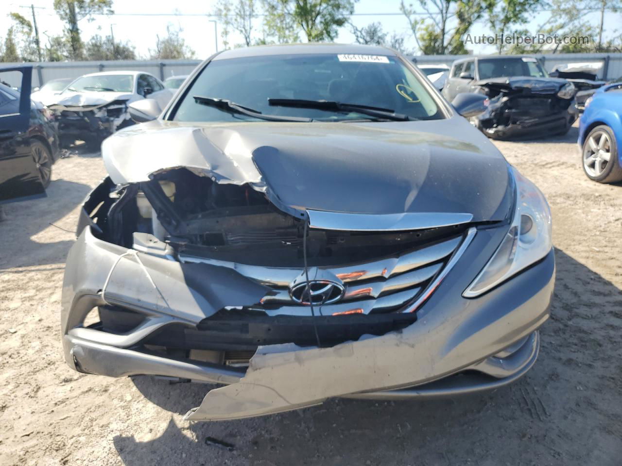 2013 Hyundai Sonata Gls Gray vin: 5NPEB4AC8DH606056