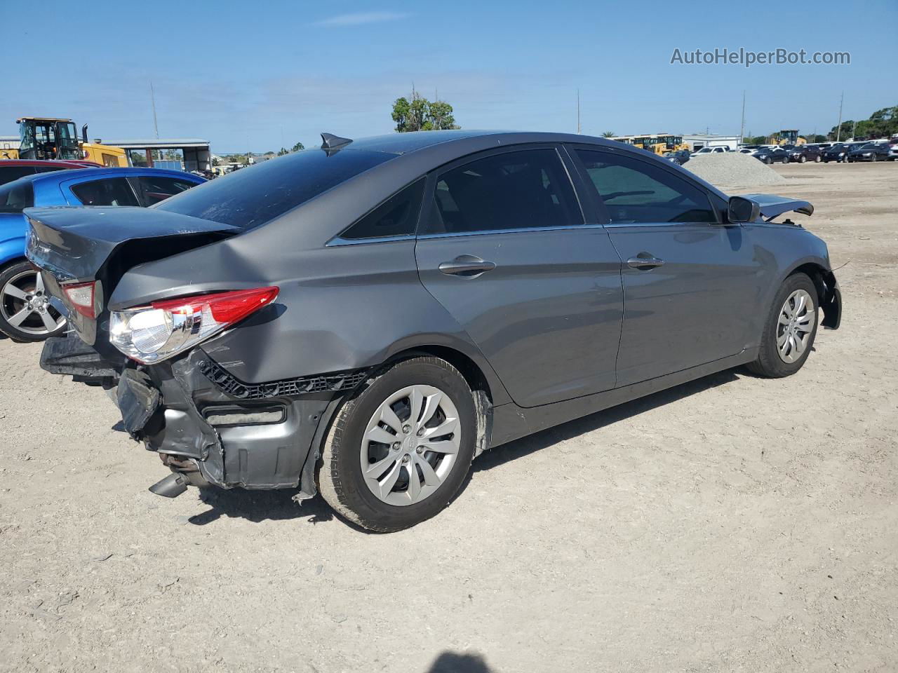 2013 Hyundai Sonata Gls Gray vin: 5NPEB4AC8DH606056