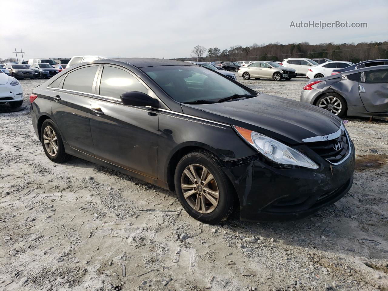 2013 Hyundai Sonata Gls Black vin: 5NPEB4AC8DH635153