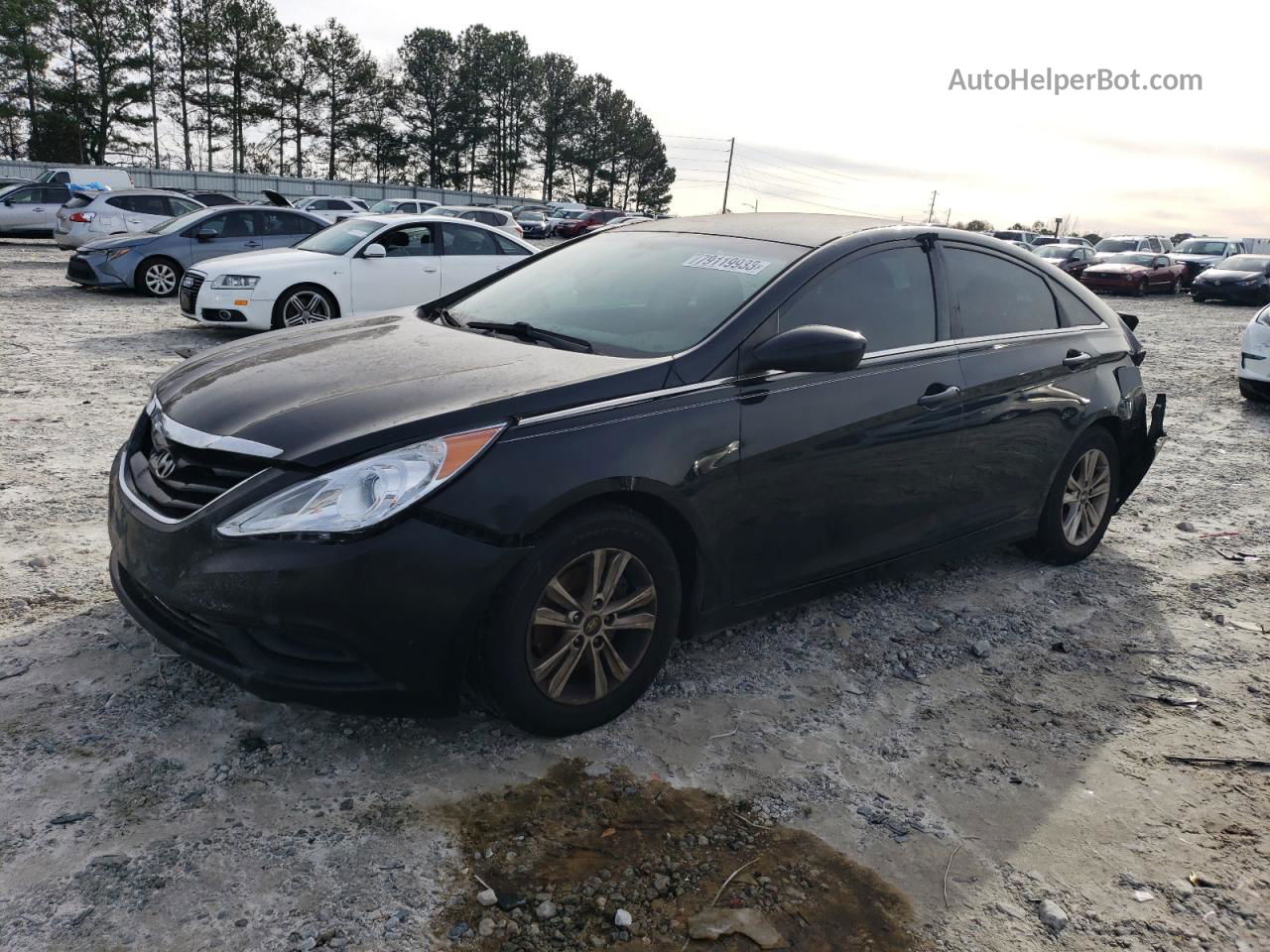 2013 Hyundai Sonata Gls Black vin: 5NPEB4AC8DH635153