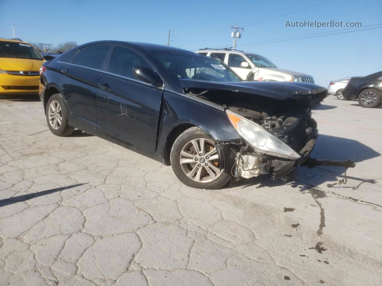 2013 Hyundai Sonata Gls Black vin: 5NPEB4AC8DH674678