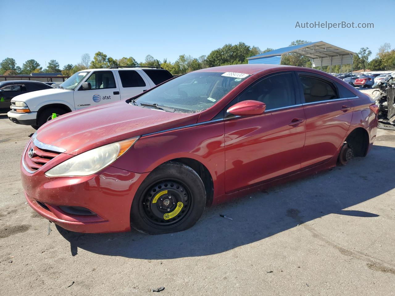 2013 Hyundai Sonata Gls Maroon vin: 5NPEB4AC8DH710806