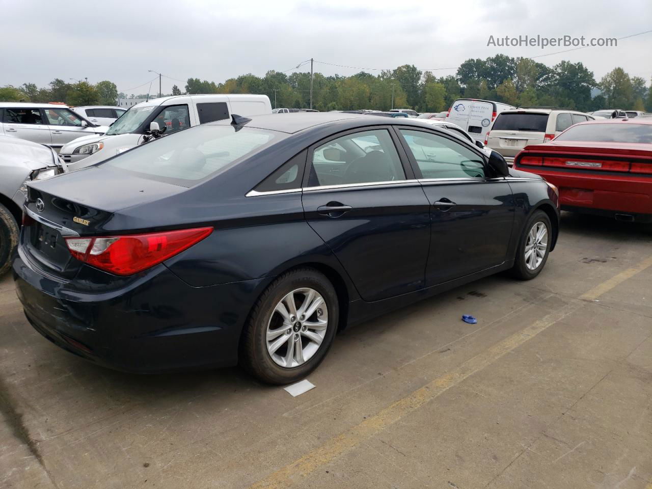 2013 Hyundai Sonata Gls Синий vin: 5NPEB4AC8DH724818