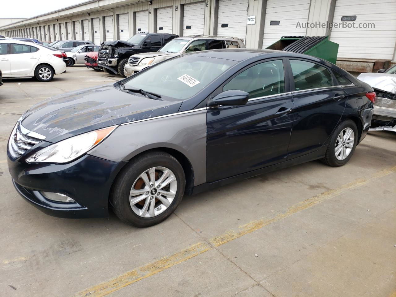 2013 Hyundai Sonata Gls Синий vin: 5NPEB4AC8DH724818