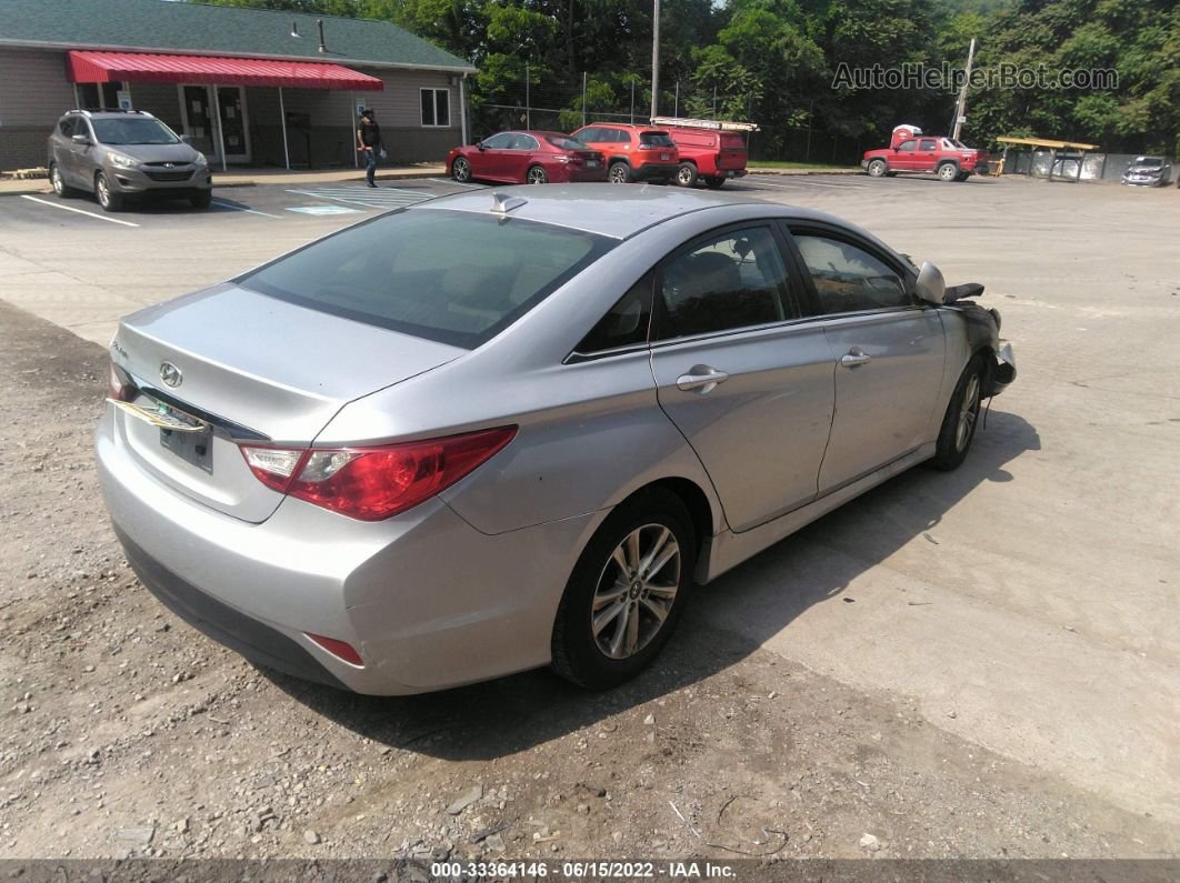 2014 Hyundai Sonata Gls Серебряный vin: 5NPEB4AC8EH844572