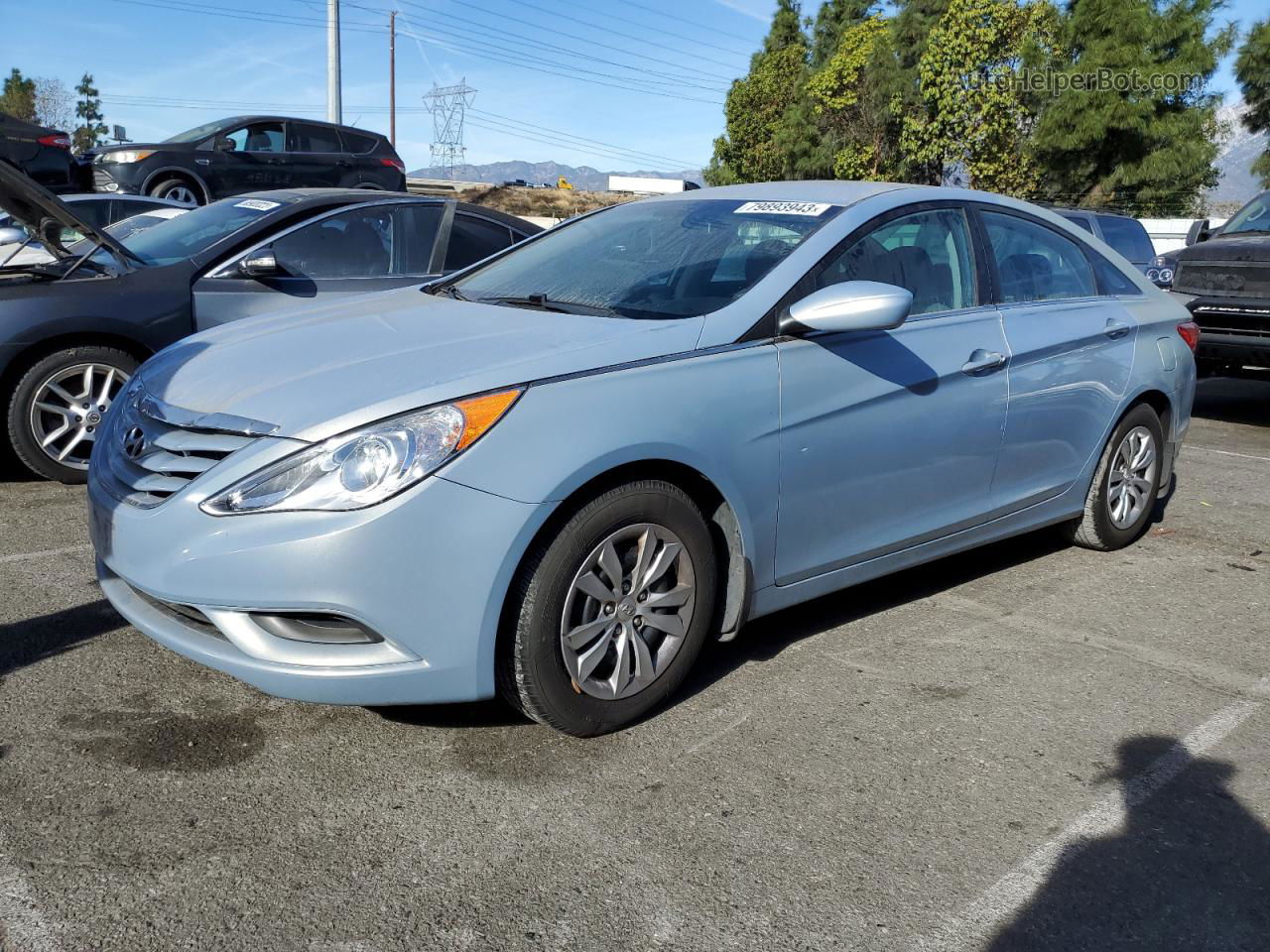 2012 Hyundai Sonata Gls Blue vin: 5NPEB4AC9CH374257