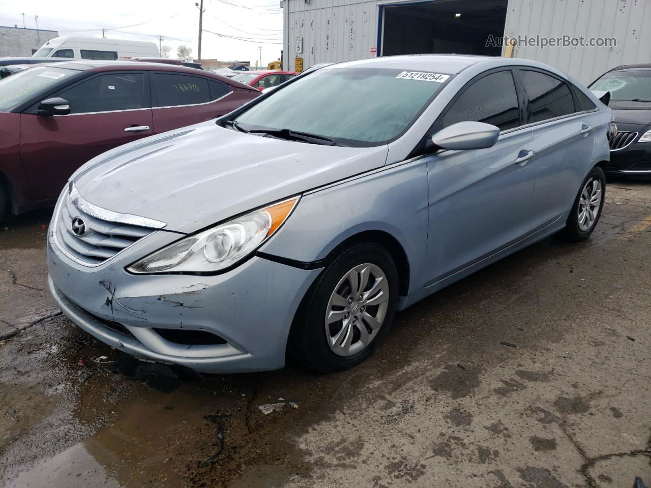 2012 Hyundai Sonata Gls Blue vin: 5NPEB4AC9CH381192