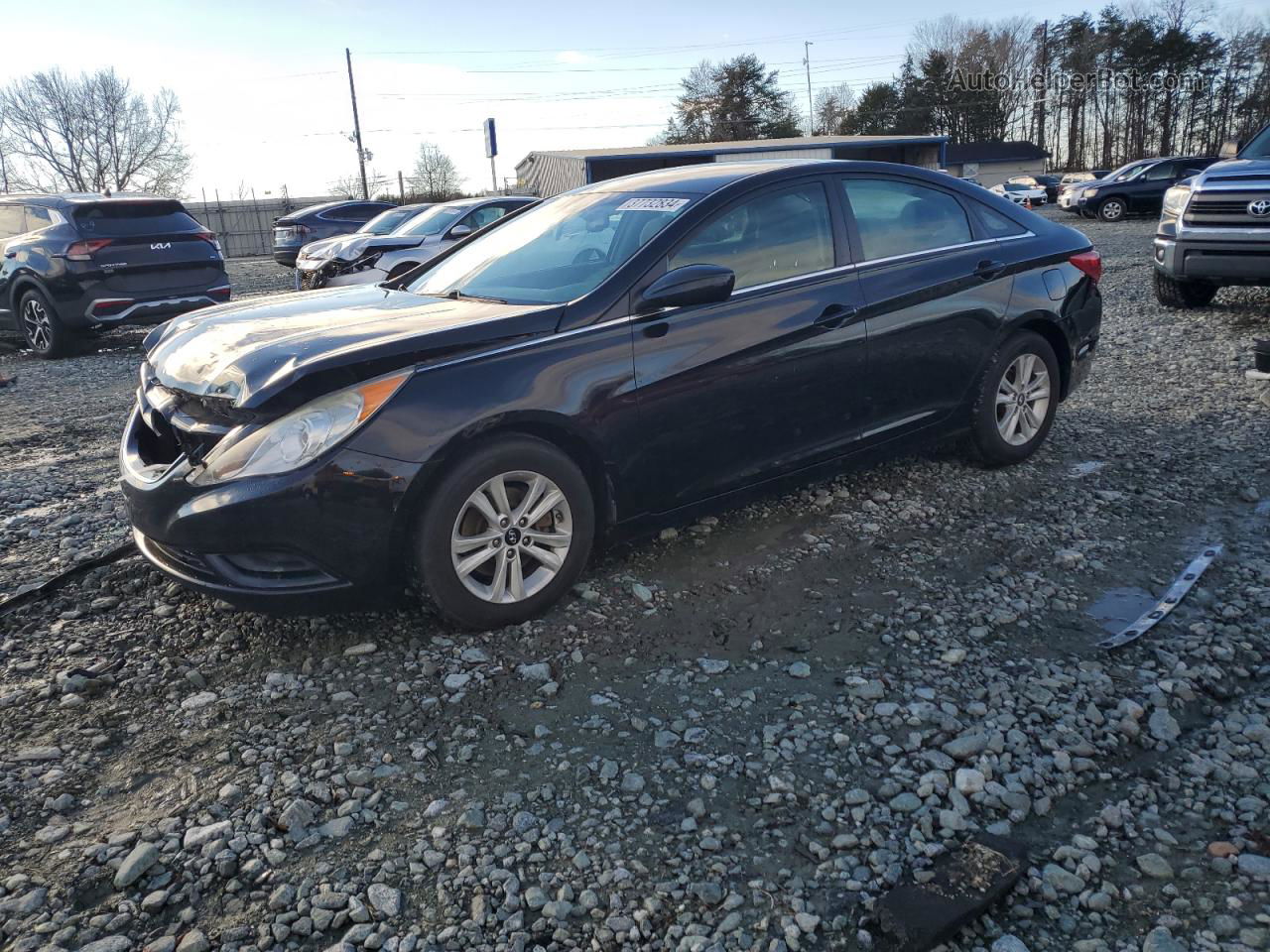 2012 Hyundai Sonata Gls Черный vin: 5NPEB4AC9CH389390