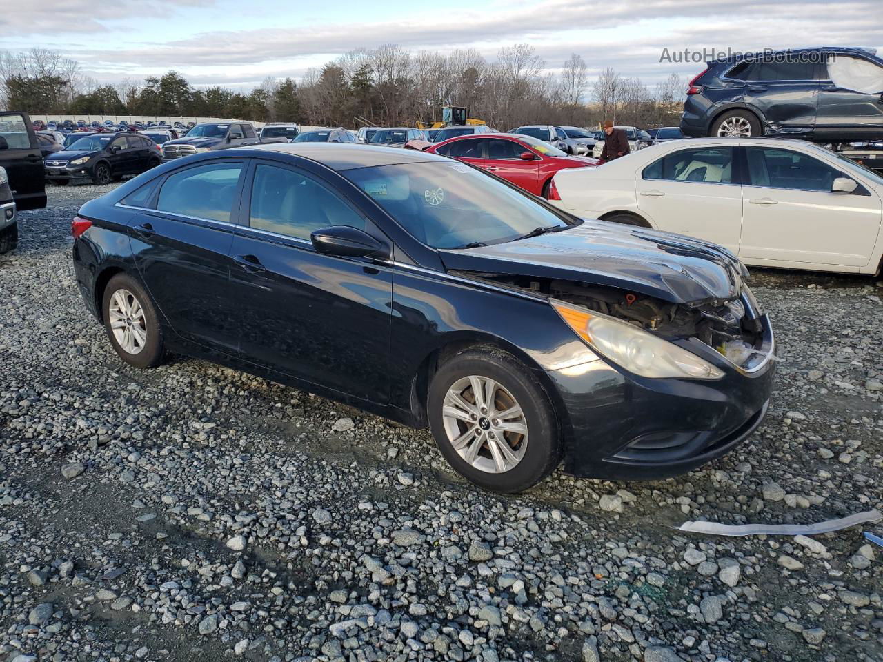 2012 Hyundai Sonata Gls Black vin: 5NPEB4AC9CH389390