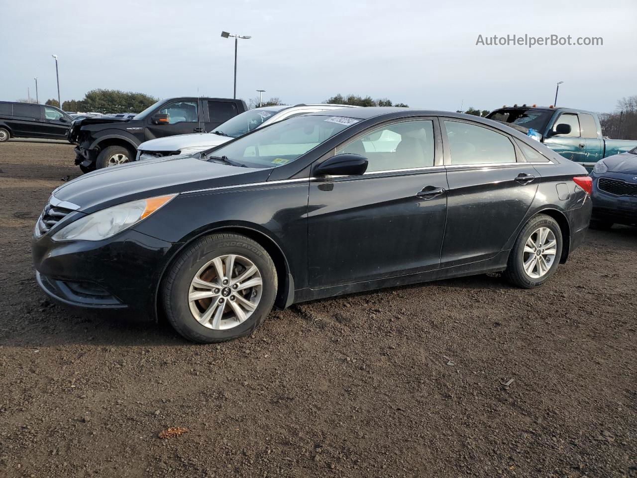 2012 Hyundai Sonata Gls Черный vin: 5NPEB4AC9CH479946