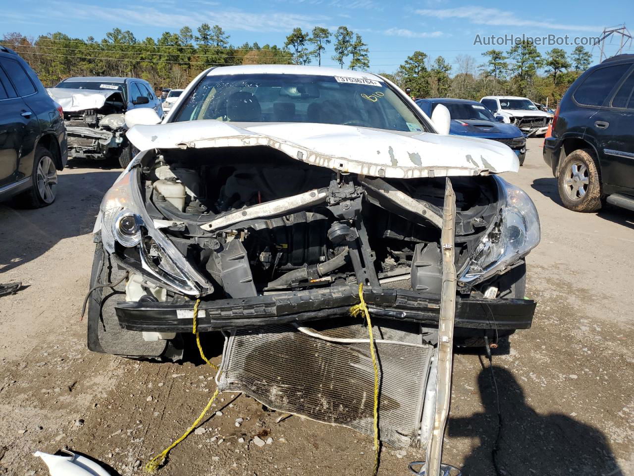 2013 Hyundai Sonata Gls White vin: 5NPEB4AC9DH594869