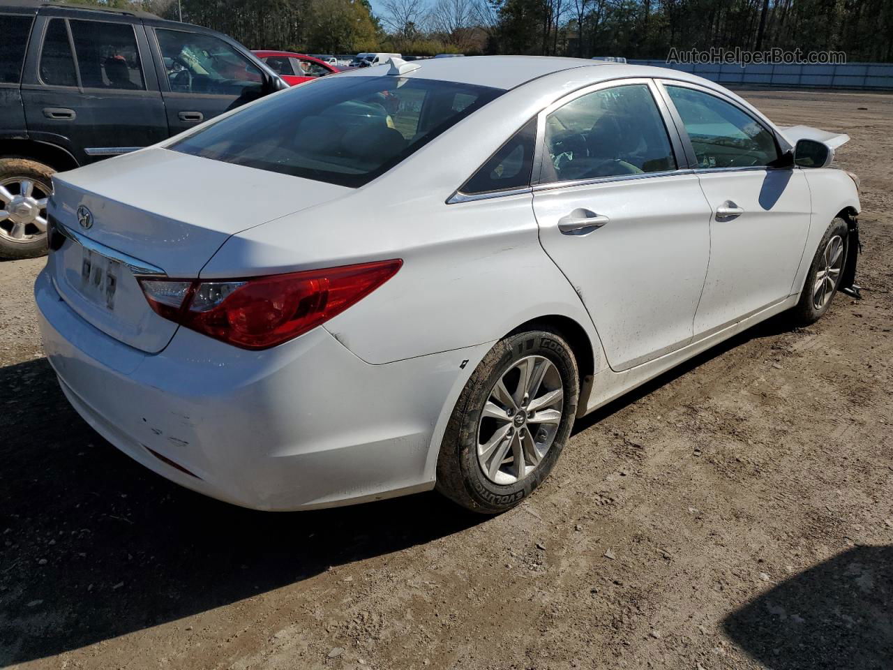 2013 Hyundai Sonata Gls White vin: 5NPEB4AC9DH594869