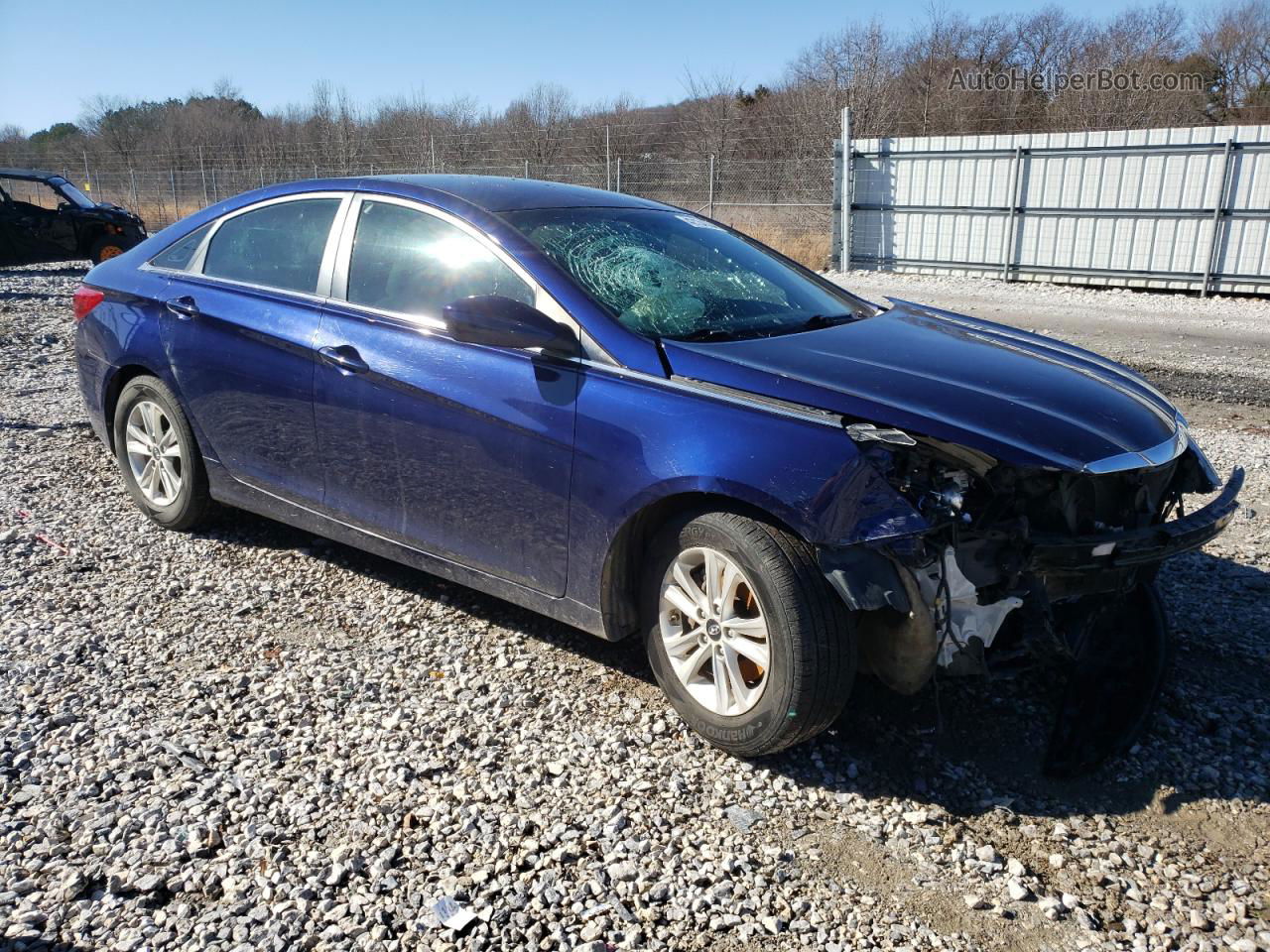 2013 Hyundai Sonata Gls Blue vin: 5NPEB4AC9DH623576