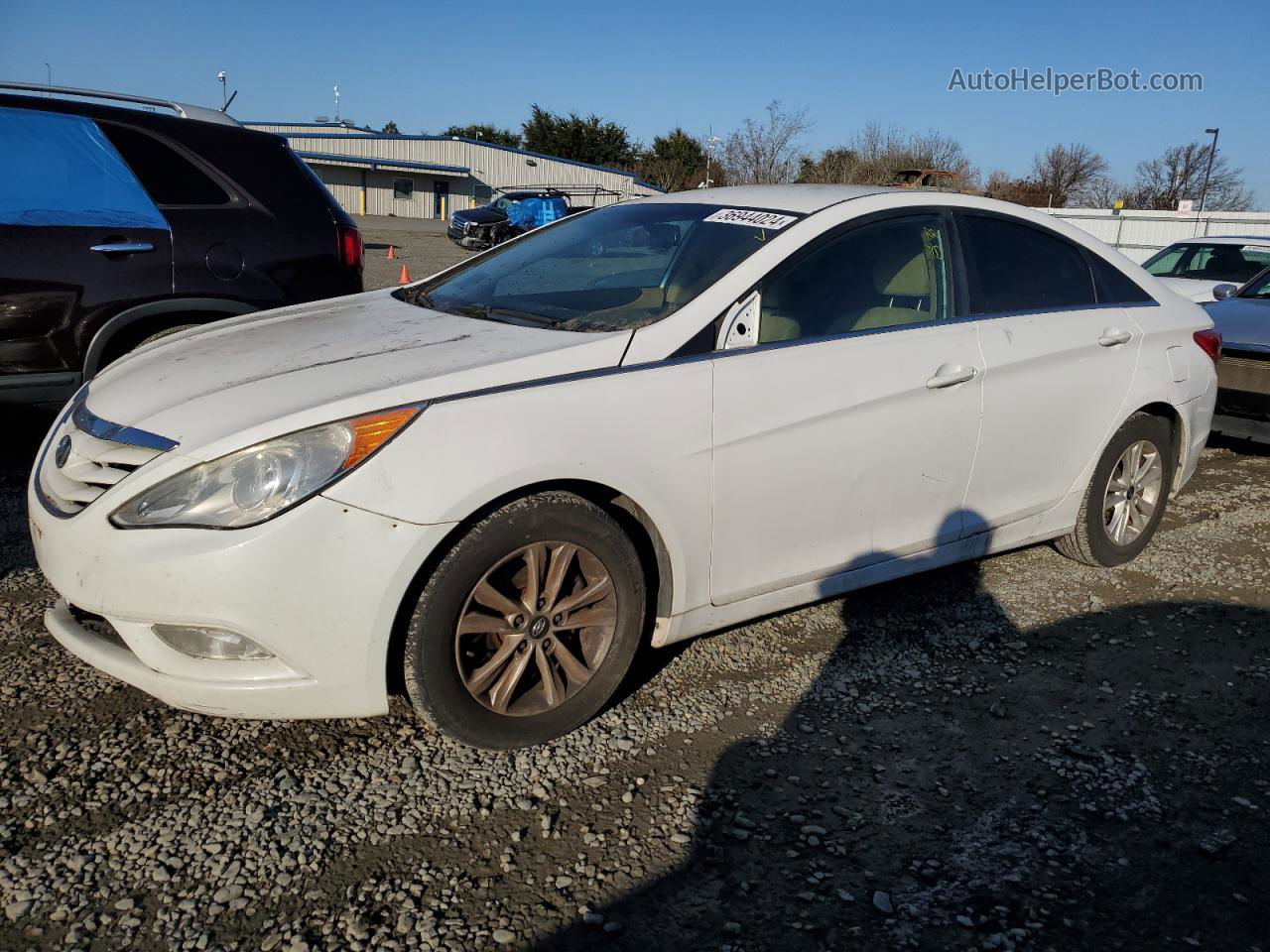 2013 Hyundai Sonata Gls White vin: 5NPEB4AC9DH747296