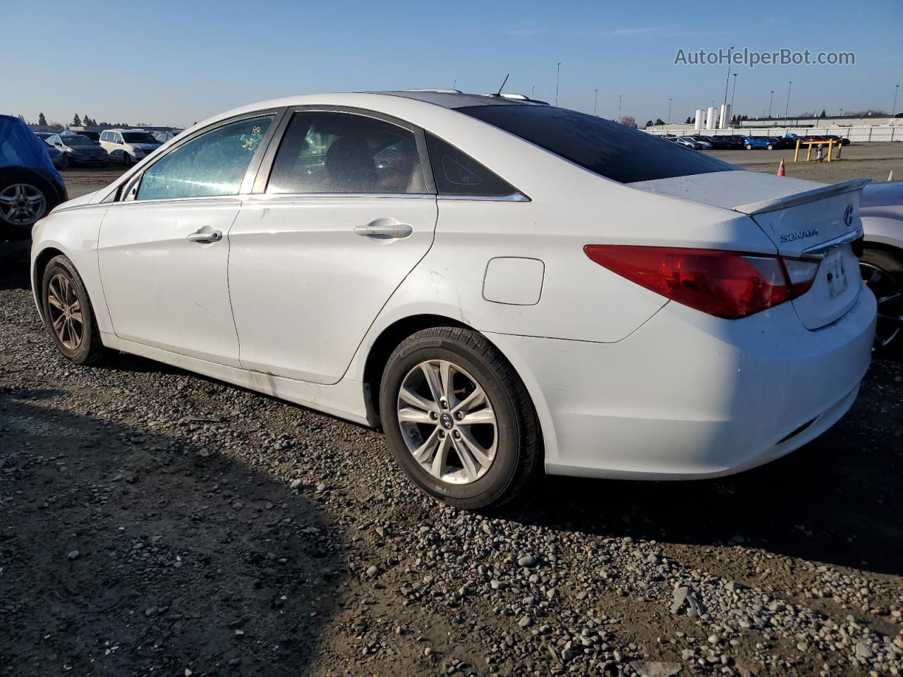 2013 Hyundai Sonata Gls White vin: 5NPEB4AC9DH747296