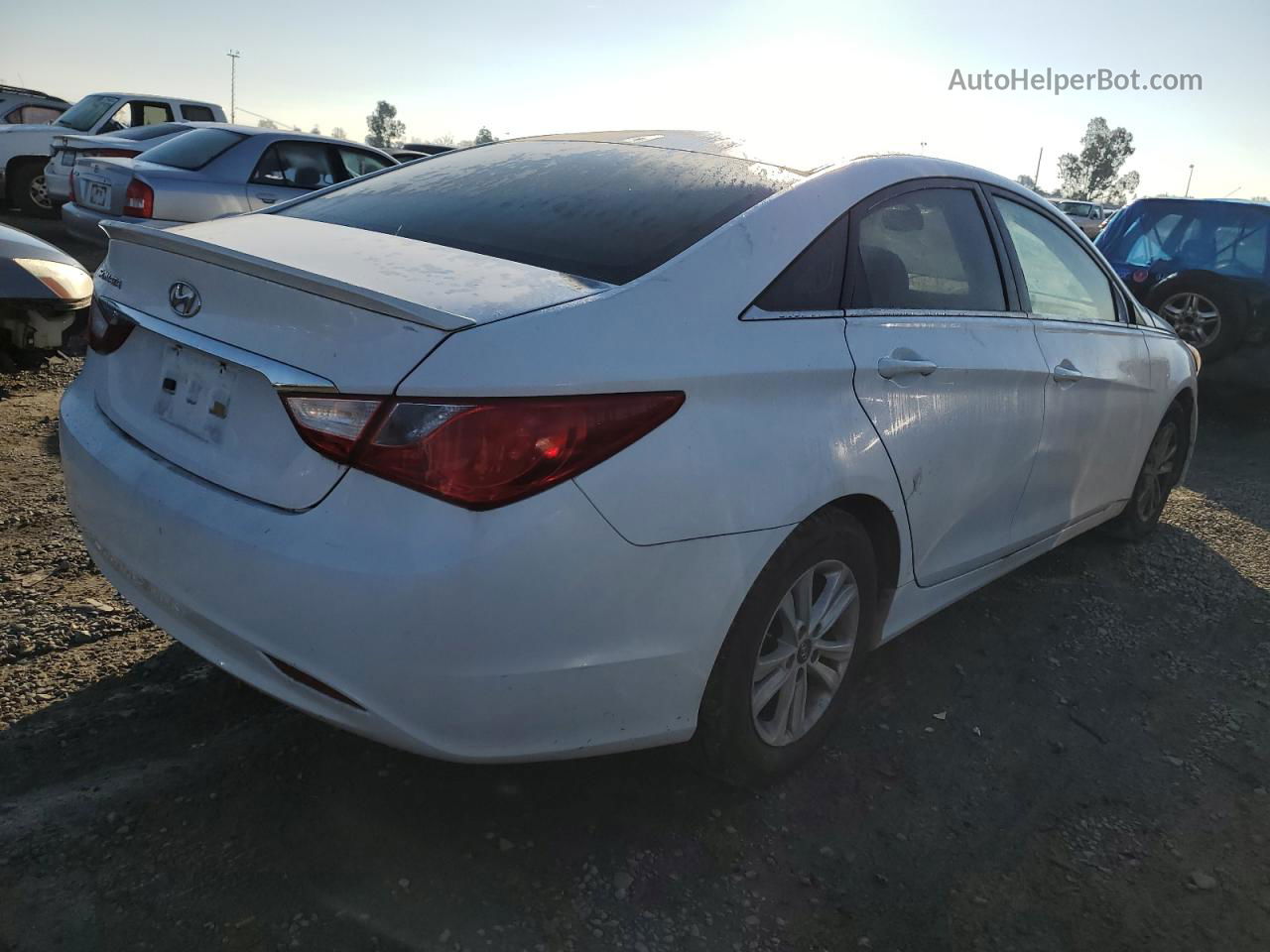 2013 Hyundai Sonata Gls White vin: 5NPEB4AC9DH747296