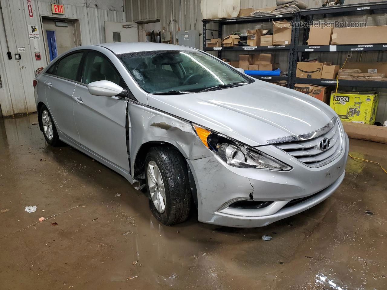 2013 Hyundai Sonata Gls Silver vin: 5NPEB4AC9DH789645