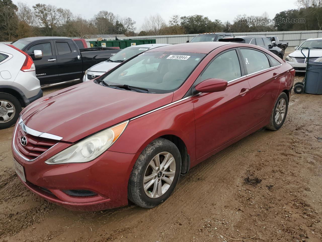 2012 Hyundai Sonata Gls Maroon vin: 5NPEB4ACXCH377538