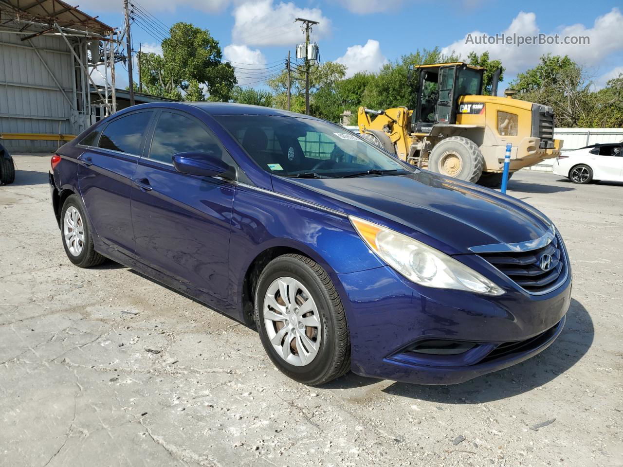 2012 Hyundai Sonata Gls Синий vin: 5NPEB4ACXCH393478