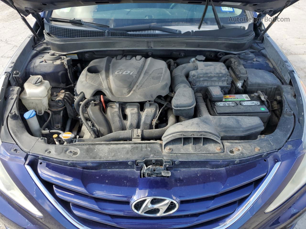 2012 Hyundai Sonata Gls Blue vin: 5NPEB4ACXCH393478