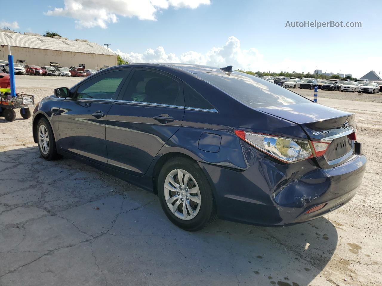 2012 Hyundai Sonata Gls Синий vin: 5NPEB4ACXCH393478