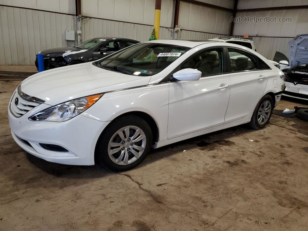 2012 Hyundai Sonata Gls Белый vin: 5NPEB4ACXCH413339