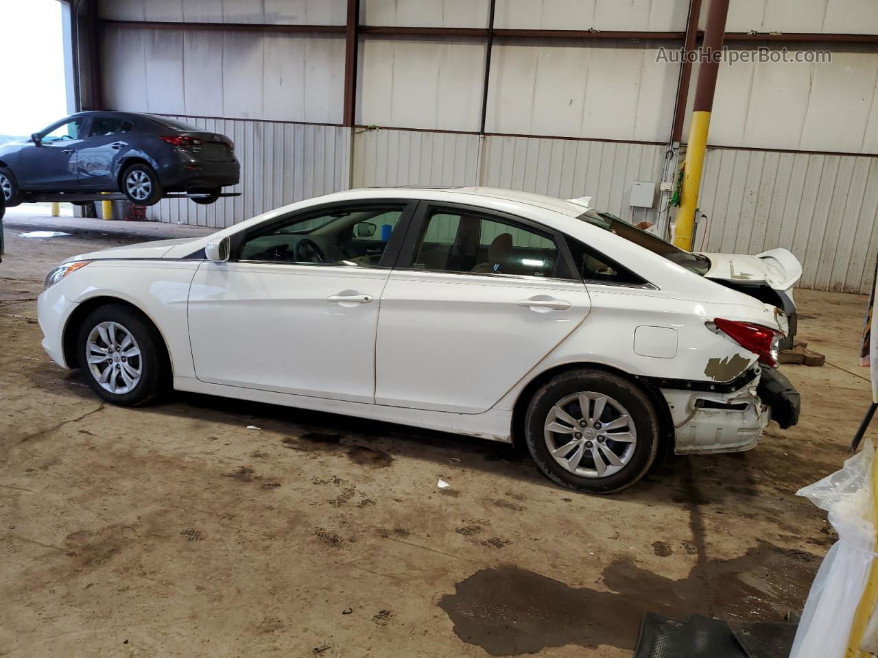 2012 Hyundai Sonata Gls White vin: 5NPEB4ACXCH413339