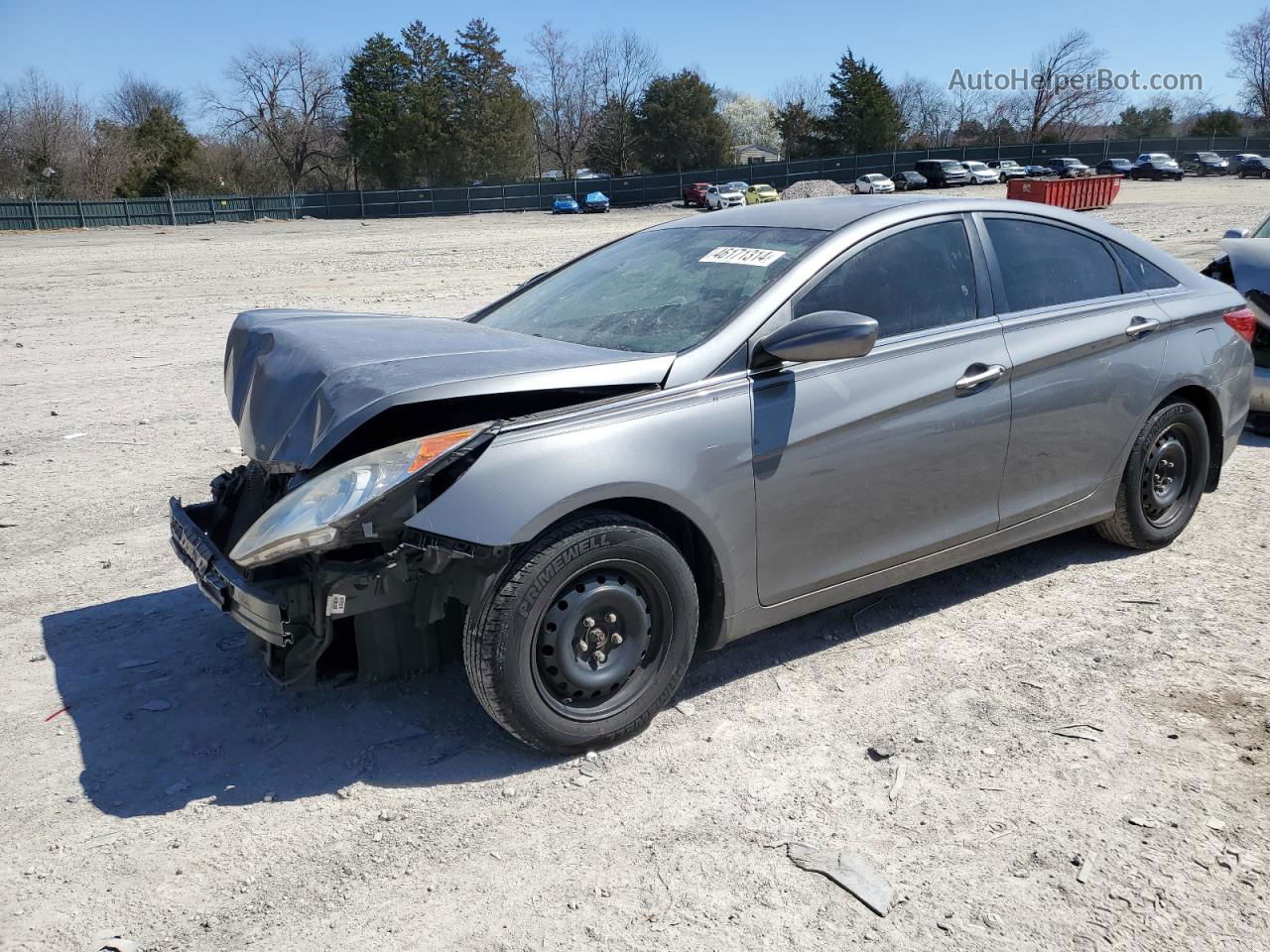 2013 Hyundai Sonata Gls Gray vin: 5NPEB4ACXDH570645