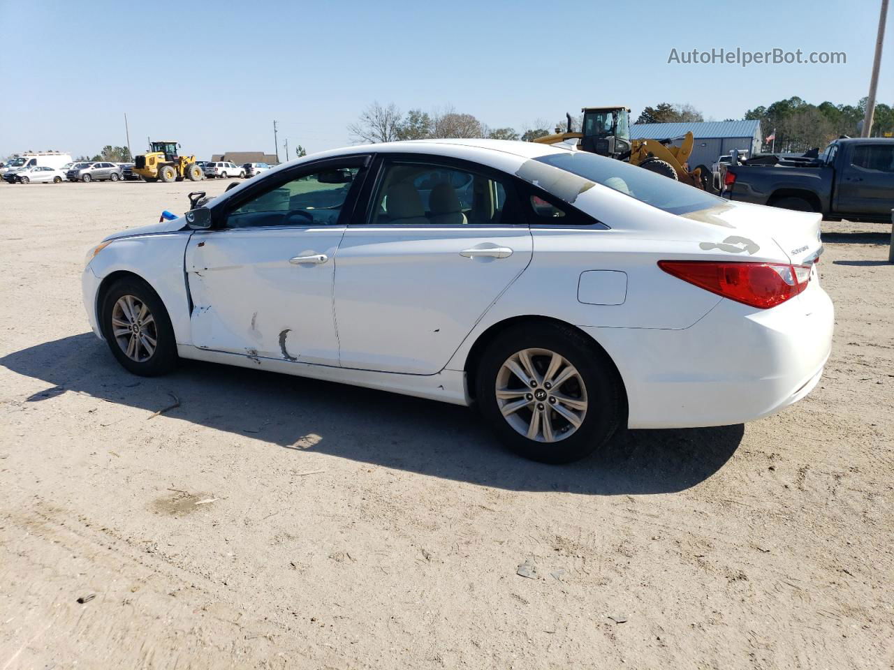 2013 Hyundai Sonata Gls White vin: 5NPEB4ACXDH582729