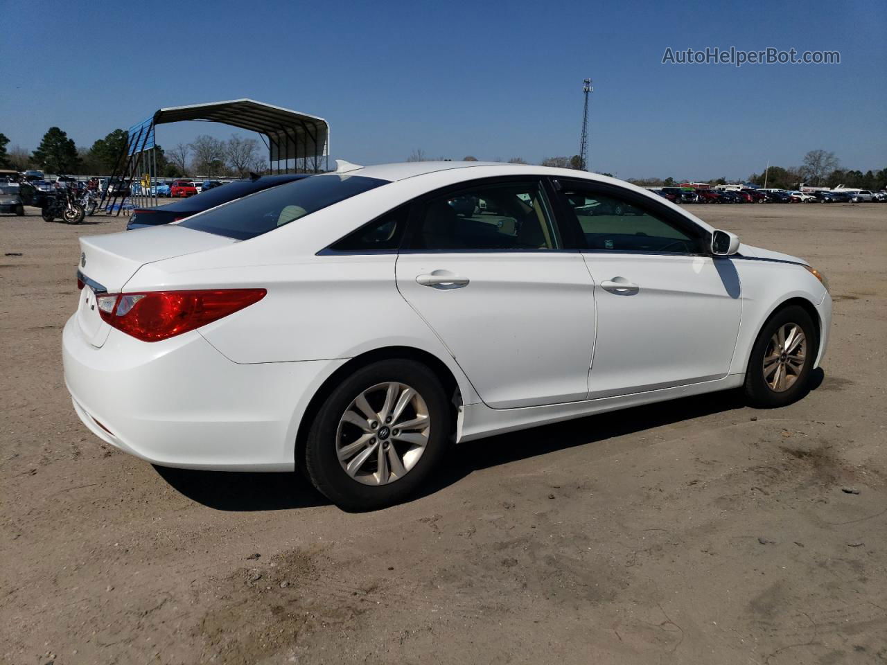 2013 Hyundai Sonata Gls White vin: 5NPEB4ACXDH582729