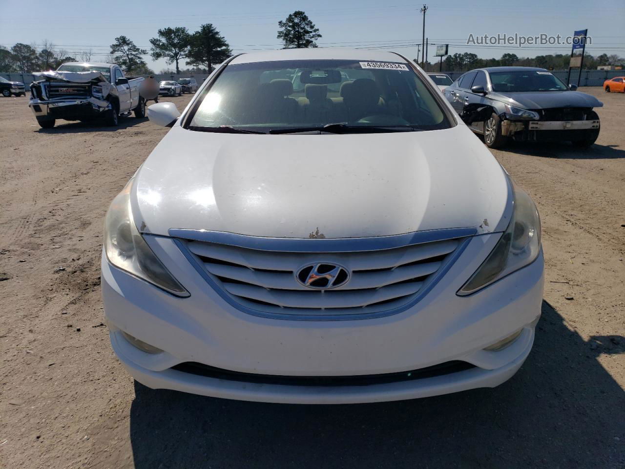 2013 Hyundai Sonata Gls White vin: 5NPEB4ACXDH582729