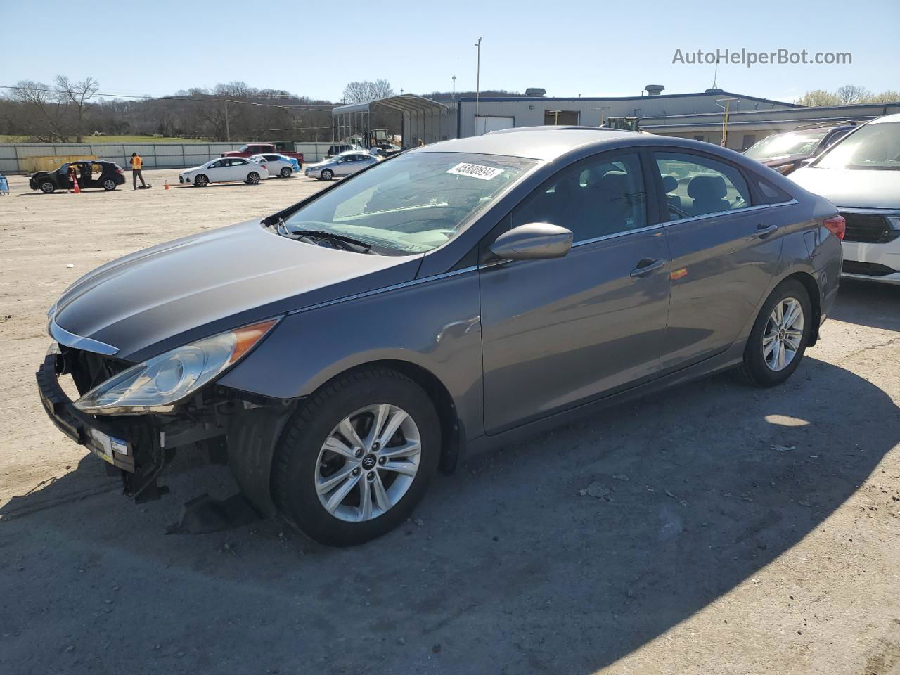 2013 Hyundai Sonata Gls Gray vin: 5NPEB4ACXDH782039