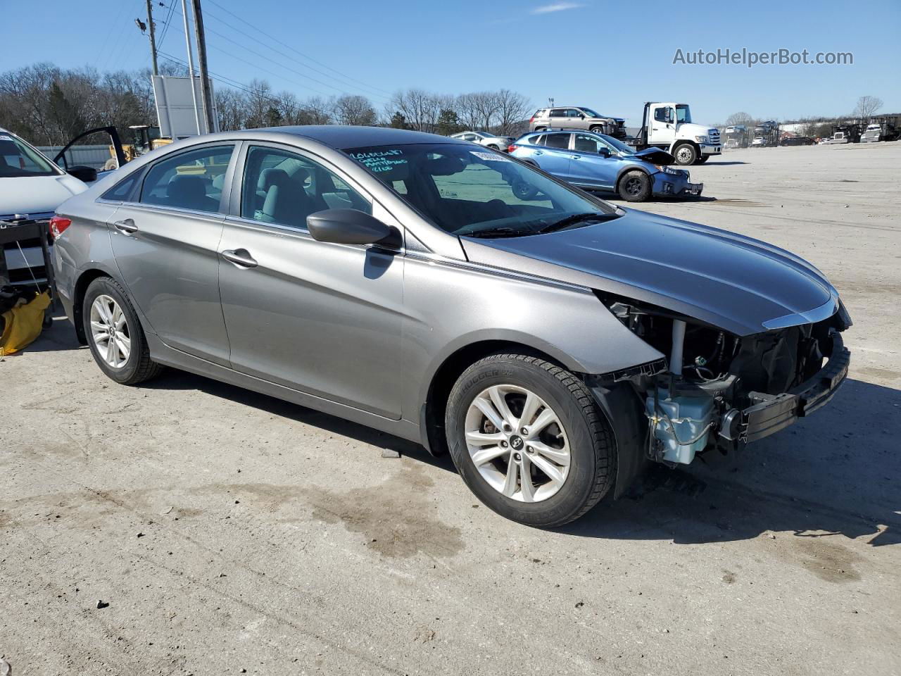 2013 Hyundai Sonata Gls Gray vin: 5NPEB4ACXDH782039