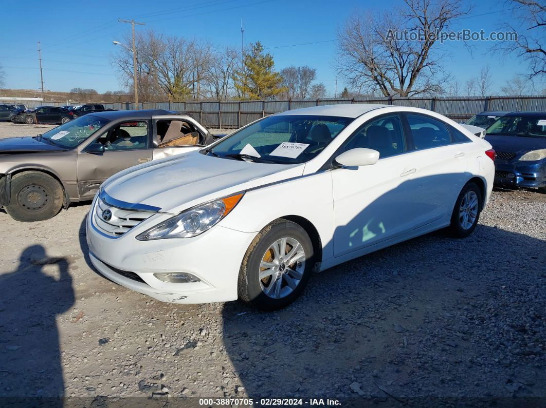 2013 Hyundai Sonata Gls White vin: 5NPEB4ACXDH804525