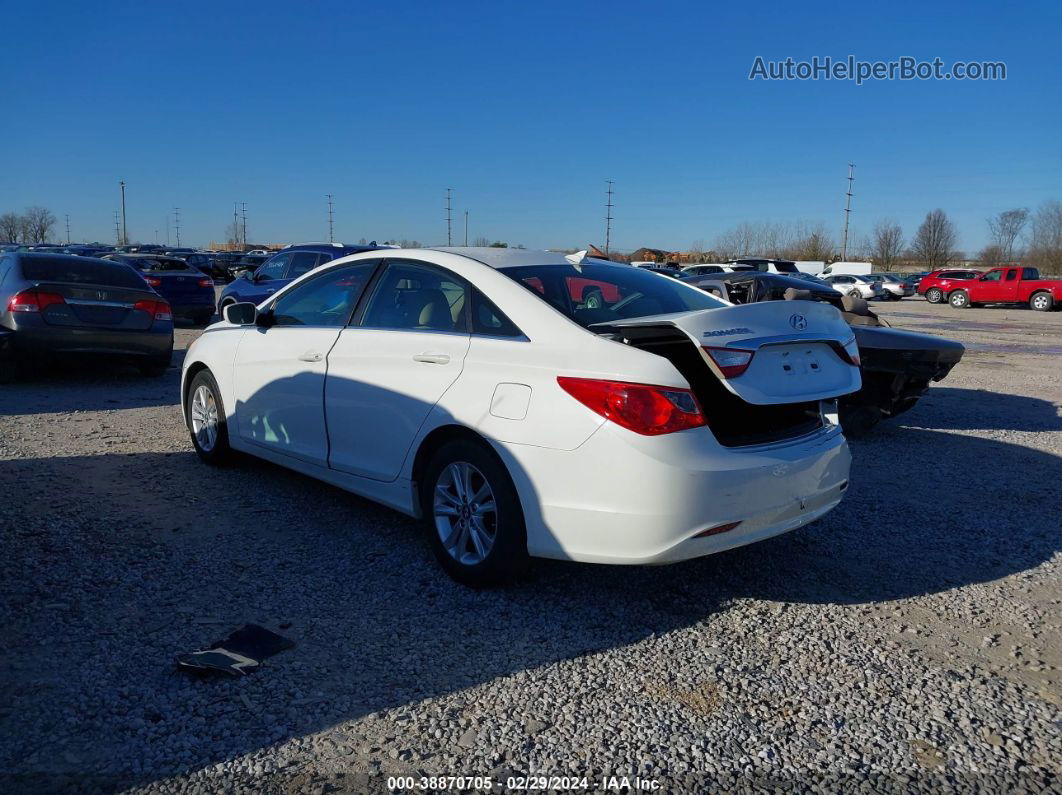 2013 Hyundai Sonata Gls White vin: 5NPEB4ACXDH804525