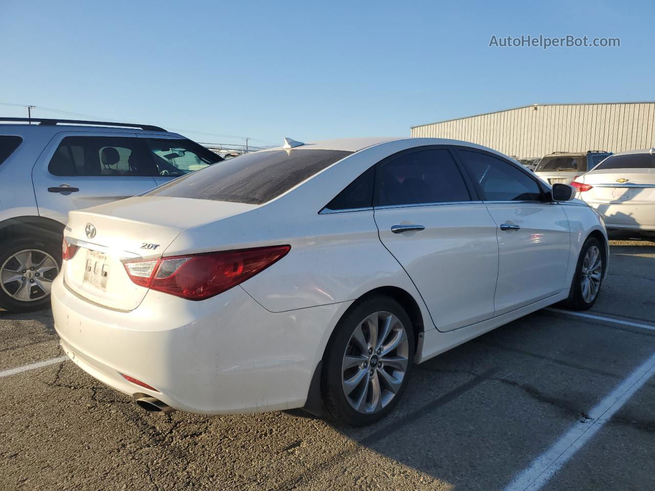 2012 Hyundai Sonata Se White vin: 5NPEC4AB1CH445438